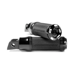 Performance Machine Motorcycle Motorbike Apex Rider Footpegs Black Contrast Cut - Picture 1 of 1