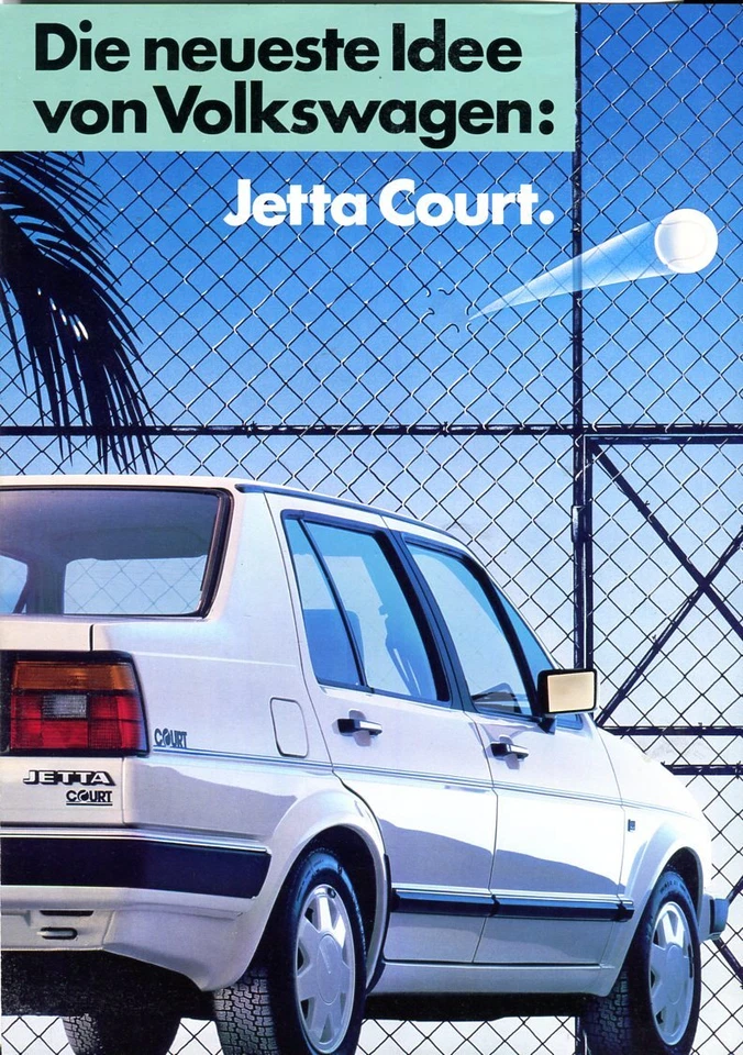 Volkswagen Jetta Court sales brochure German market 1987 - Image 1 of 1