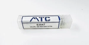 MTC 4 Flute Single End Carbide Ball Nose End Mill AlTiN 3/8 4FL SE REG BN 63547 - Picture 1 of 2