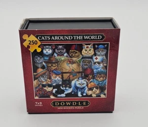 Dowdle Mini Wooden Puzzles - Cats Around the World - 250 pieces, Brand New - Picture 1 of 7