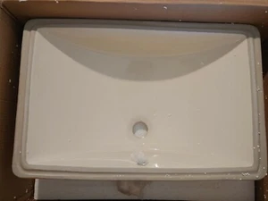 20.75" Rectangle Undermount Sink w/Overflow Drain Inc American Imaginations - Picture 1 of 9