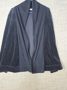 Kim Rogers Womens Black XL Long Sleeve Over Coat - Picture 1 of 9