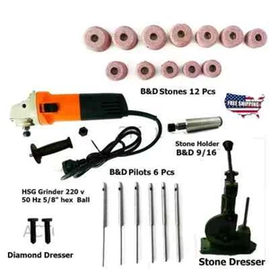 Best Quality Valve Seat Re Storation Grinder Small Kit Black & Decker Style - Picture 1 of 6