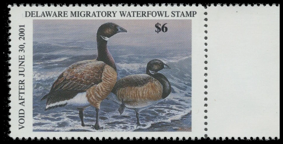 2000  Delaware State Duck Stamp Mint Never Hinged. Original Gum  - Image 1 of 1