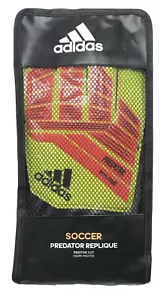 New Adidas Soccer Adult Predator Replique Goalie Gloves Size 9 Yellow Red Black - Picture 1 of 6