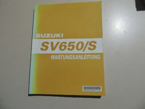 Werkstatthandbuch Wartungs Reparatur Suzuki SV 650 / S Gladius (AV/S) 1999 - Picture 1 of 12