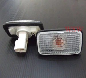 CLEAR GUARD SIDE TURN SIGNAL LIGHT INDICATOR BLINKER FOR 98 99 NISSAN NAVARA D22 - Picture 1 of 2