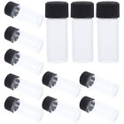  12 Pcs Bottled Containers with Lids Flat Test Tubes Screw Cap