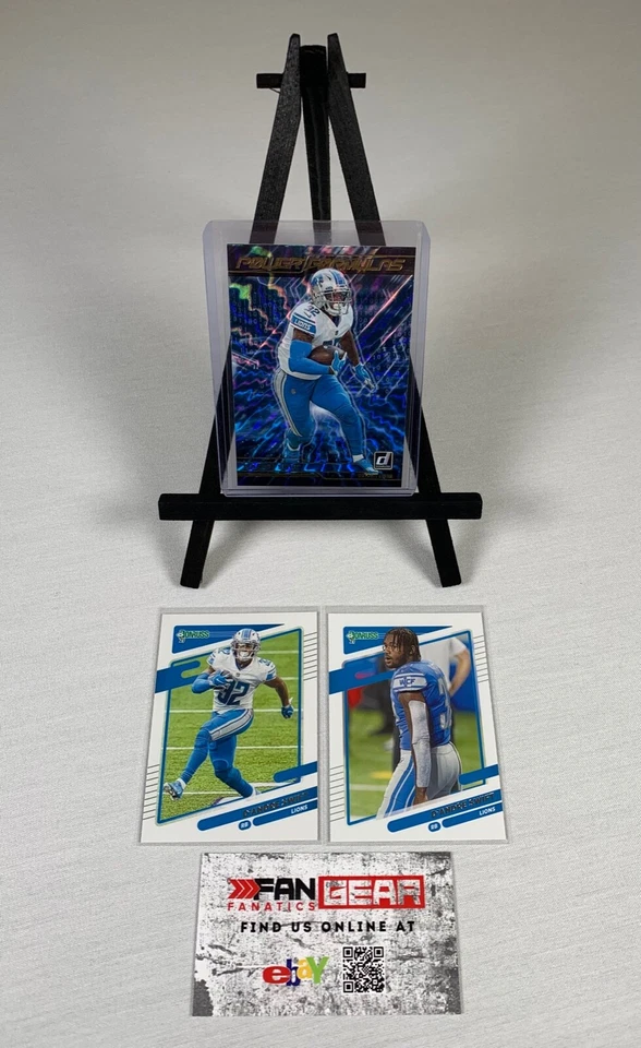 DANDRE SWIFT NFL DETROIT LIONS 2021 PANINI DONRUSS POWER FORMULAS NO. PF1 - Image 1 of 4