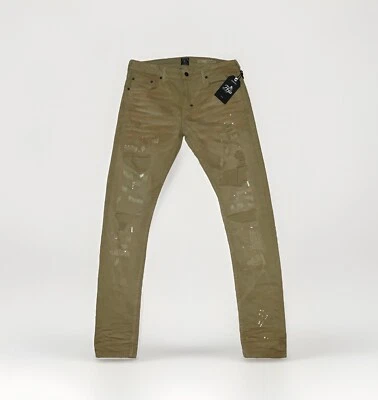 NWT Prps WINDSOR Skinny Stretch Paint Distressed Jeans Men's Size 33 Made In USA - Image 1 of 4