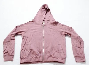 Sunset West Girl's Soft Bellah Fleece Zip Up Hoodie BL1 Light Pink Large NWT - Picture 1 of 3
