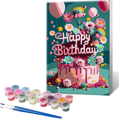 BUTMUOE 数字绘画套件成人带框架,DIY 快乐多种颜色  — 第 1/4 张图片