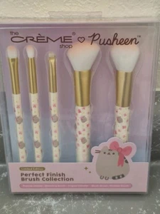Pusheen x The Crème Shop Perfect Finish Makeup Brush Set 5 piece - Picture 1 of 4