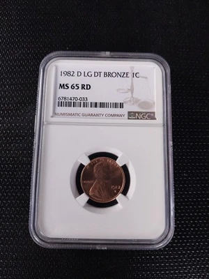 1982-D Large Date Bronze LINCOLN MEMORIAL CENT 1C - Image 1 of 4