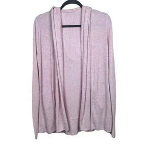 Lululemon Cabin Yogi Wrap Heathered Pink Damen Cardigan Pullover Strick Kapuze - Bild 1 von 5