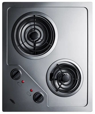 Summit CR2B122 22 дюйма Вт встроенная электрическая варочная панель - нержавеющая сталь - Изображение 1 из 4