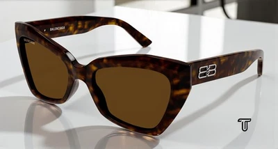 Gafas de sol para mujer BALENCIAGA BB0271S 002 acetato mariposa habana marrón 56 mm Foto 1 de 4