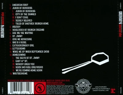GREEN DAY - AMERICAN IDIOT [CLEAN] NEW CD