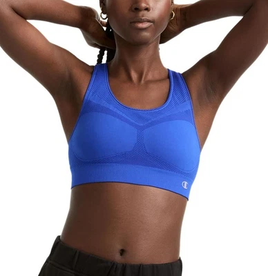 Champion Women's Sports Bra, Infinity Racerback, Moderate Large, Flight Blue  - Изображение 1 из 4