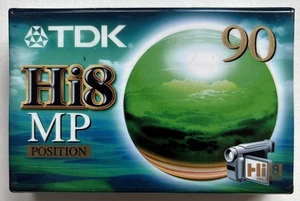 Cinta para videocámara TDK Hi8 MP 90 en blanco y sellada - Imagen 1 de 4