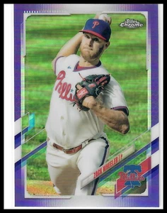 Actualización Topps 2021 #US150 Zack Wheeler púrpura Philadelphia Phillies - Imagen 1 de 2