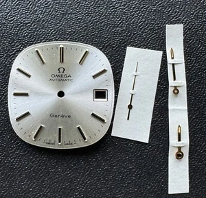 Genuine Omega Automatic Geneve Silver Dial 28 mm 3 Hands Cal 1012 F 0007 E20-4 - Picture 1 of 5