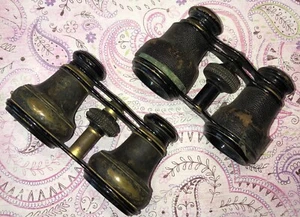 ATQ Sammlerstück Flammarion & Paris optisches Leder Fernglas Theaterbrille - - Bild 1 von 10