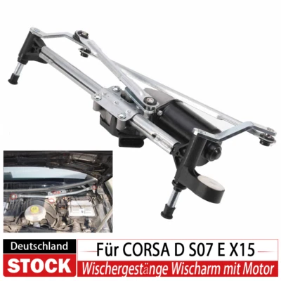 Wischergestänge inkl. Wischermotor für Opel CORSA D vorne 1272127 - Bild 1 von 4