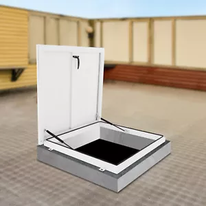 Aluminum Alloy Roof Hatch Roof Access Hatch Roof Security Door Inner 27.5*27.5in - Picture 1 of 18