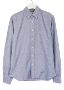 GANT The Hugger Old Loom Oxford Shirt Men MEDIUM Button Down Blue - Bild 1 von 8