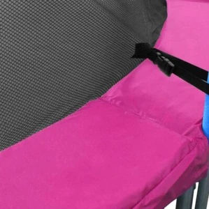 08ft Trampoline Replacement Safety Pad and Net Round 6 Poles Pink - Picture 1 of 6