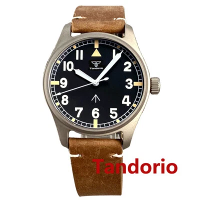 Reloj Automático Hombre 39mm Titanio Piloto Cristal Zafiro 20ATM Buceo NH35A PT5000 Foto 1 de 4