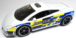 2012 MATCHBOX LAMBORGHINI GALLARDO LP 560-4 POLIZIA WHITE 2 5/8" DIECAST CAR - Picture 1 of 6