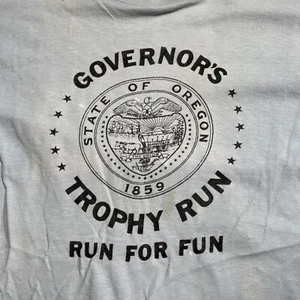 Vintage Oregon Governors Trophy Fun Run Champion Einzelnaht T-Shirt Herren Large " - Bild 1 von 5