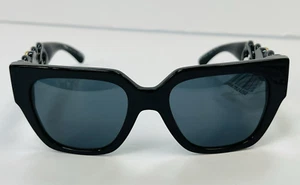 Gafas de sol Versace montura negra, lentes gris oscuro, VE-4409 GB1/87 53 MM nuevas - Imagen 1 de 11