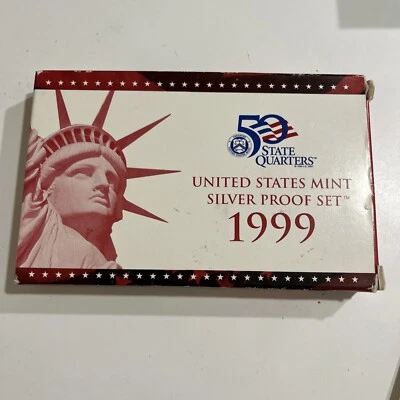 1999 Silver State Quarter 5pc Proof Set - with box and coa - Image 1 of 4