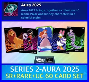 SERIE 2 AURA 2025-SR+RARO+UC 60 CARTAS SET-TOPPS DISNEY COLECCIONAR DIGITAL - Imagen 1 de 1