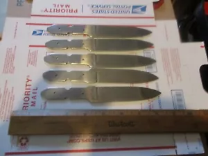 5 High Carbon Steel Knife Blade Blank Blank's NOS Colonial Knife USA - Picture 1 of 6