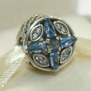 Authentic Pandora Charm Patterns of Frost Multicolored 791995NMBMX W Suede pouch - Picture 1 of 6