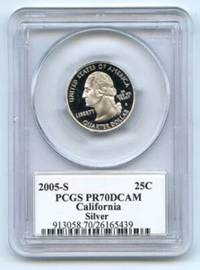 2005 S 25C Silver California Quarter PCGS PR70DCAM - Picture 1 of 1