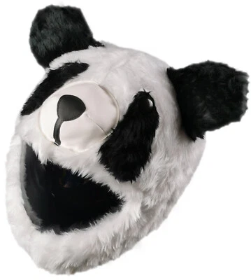 FUNNYRIDERS FUNNY HELMET COVER HELMÜBERZUG MOTORRADHELM PANDA AUFFÄLLIGE HELMABDECKUNG