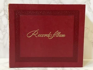 VTG 45 RPM Record Album Holds 24 Vinyls Red Cover Damage to Binding - Picture 1 of 11