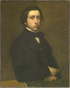 Edgar Degas - Self Portrait (1854) Impressionism - 17" x 22" Fine Art Print - Picture 1 of 1