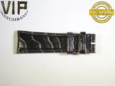 OEM Authentic IWC SANTONI ONE SHORT PART strap 22 mm croco BLACK color - Image 1 of 2