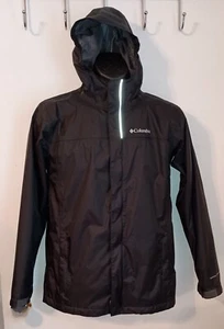 Boys Columbia Rain Jacket Size Youth Large 14/16 Black - Picture 1 of 4
