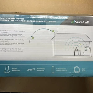 SureCall Flare Wireless Cell Phone Signal Booster, Open Box - Photo 1 sur 5