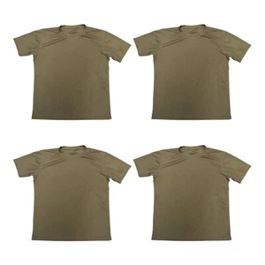 Paquete de 4 camisetas de combate Coolmax PCS verde oliva del ejército británico antiestáticas - Imagen 1 de 5