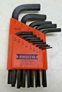 NEW!! PROTO J4980 13 Piece Standard Arm Hex Key Set with Molded Plastic Holder - Picture 1 of 1