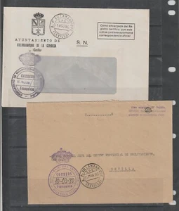 Sobres Franquicia Ayuntamiento Guardia Givil Villamanrrique año 1990 (GH-416) - Imagen 1 de 1