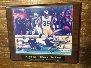 Mike Jones the Tackle St. Louis Rams Autograph Super Bowl XXXIV Photo Auto - Picture 1 of 4
